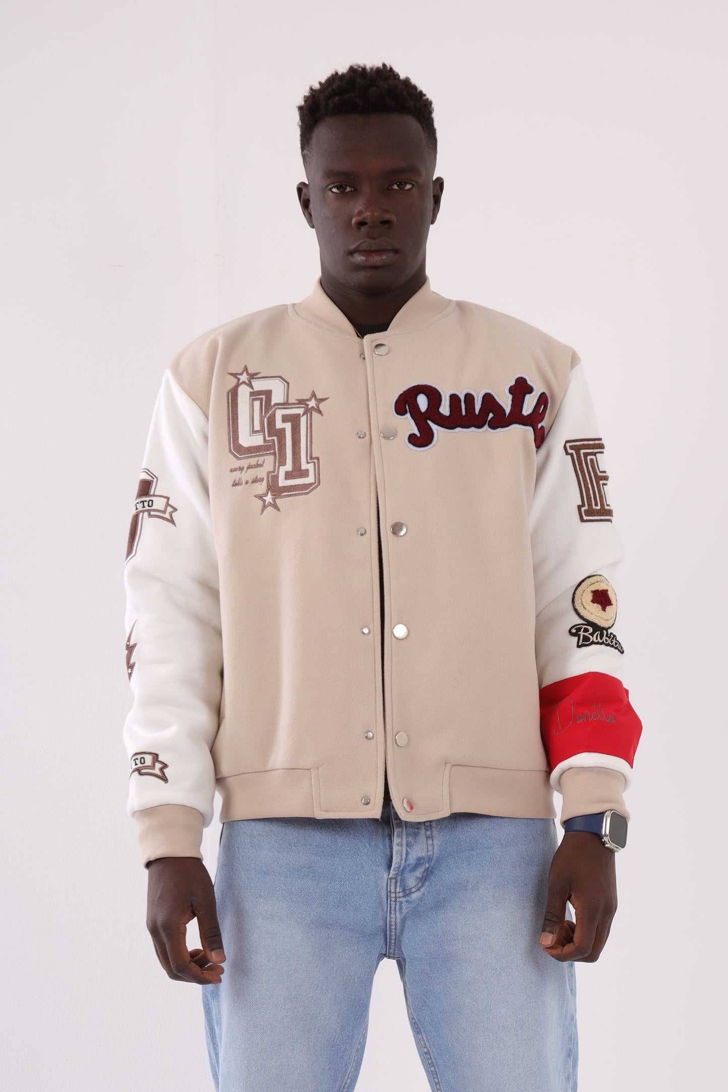 Baseball jacket - Beige
