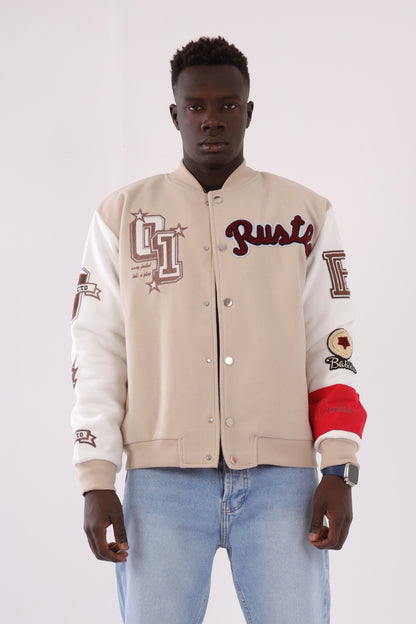 Baseball jacket - Beige